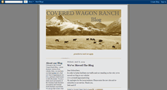 Desktop Screenshot of coveredwagonranch.blogspot.com