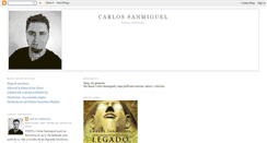 Desktop Screenshot of carlossanmiguelescritor.blogspot.com