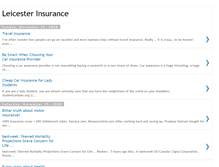 Tablet Screenshot of leicesterinsurance.blogspot.com