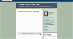 Desktop Screenshot of dennymcconnellsmusictoyou.blogspot.com