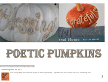 Tablet Screenshot of poeticpumpkins.blogspot.com