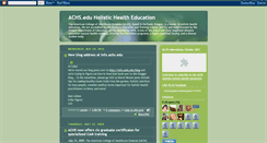 Desktop Screenshot of achsedu-natural-health-education.blogspot.com