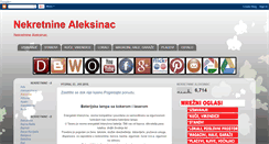 Desktop Screenshot of nekretninealeksinac.blogspot.com