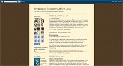 Desktop Screenshot of pregnancyjourneysafterloss.blogspot.com
