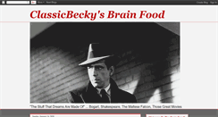 Desktop Screenshot of classicbeckybrainfood.blogspot.com