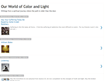 Tablet Screenshot of myworldofcolorandlight.blogspot.com