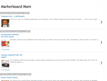 Tablet Screenshot of markerboardmom.blogspot.com