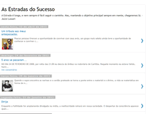 Tablet Screenshot of estradasdosucesso.blogspot.com