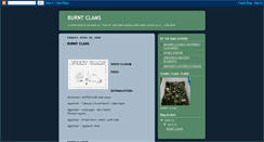 Desktop Screenshot of burntclams.blogspot.com