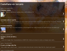 Tablet Screenshot of castellanoentercero.blogspot.com