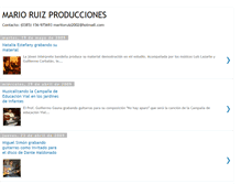 Tablet Screenshot of marioruizproducciones.blogspot.com