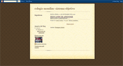 Desktop Screenshot of colegiomondim.blogspot.com