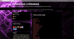 Desktop Screenshot of herenciasliterarias.blogspot.com