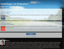 Tablet Screenshot of kartenlegen-mit-skatkarten.blogspot.com