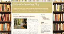 Desktop Screenshot of melaniesgenealogyblog.blogspot.com