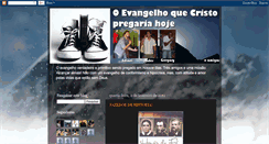 Desktop Screenshot of oevangelhoquecristopregariahoje.blogspot.com