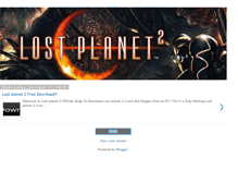 Tablet Screenshot of lostplanet2game.blogspot.com