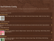 Tablet Screenshot of kadkahwincantiq.blogspot.com