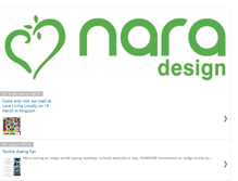 Tablet Screenshot of naradesign.blogspot.com