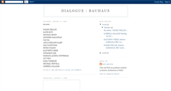 Desktop Screenshot of dialoguebauhaus.blogspot.com