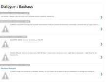 Tablet Screenshot of dialoguebauhaus.blogspot.com