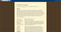 Desktop Screenshot of gemstonecowgirl.blogspot.com
