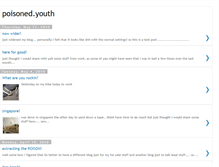 Tablet Screenshot of poisoned-youth.blogspot.com