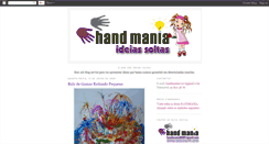 Desktop Screenshot of handmania-ideias.blogspot.com