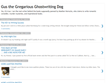 Tablet Screenshot of gusthegregariousghostwritingdogblog.blogspot.com