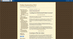 Desktop Screenshot of guitarinstructiondvd.blogspot.com
