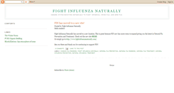 Desktop Screenshot of fightinfluenzanaturally.blogspot.com