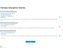 Tablet Screenshot of femalediscipline-stories.blogspot.com