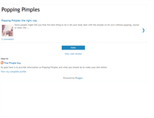 Tablet Screenshot of mypoppingpimples.blogspot.com