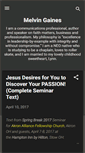 Mobile Screenshot of melvingaines.blogspot.com