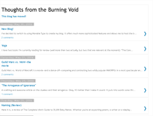 Tablet Screenshot of burningvoid.blogspot.com