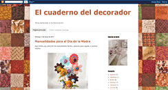 Desktop Screenshot of elcuadernodeldecorador.blogspot.com