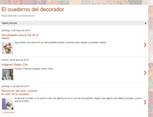 Tablet Screenshot of elcuadernodeldecorador.blogspot.com