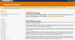 Desktop Screenshot of magicreviews.blogspot.com