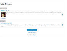 Tablet Screenshot of idolextras.blogspot.com