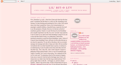 Desktop Screenshot of lilbitoluv.blogspot.com