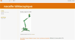 Desktop Screenshot of nacelle-telescopique.blogspot.com