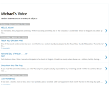 Tablet Screenshot of michael-anothervoice.blogspot.com