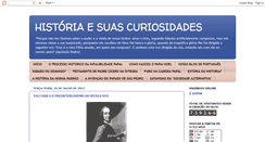 Desktop Screenshot of historiaesuascuriosidades.blogspot.com