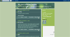 Desktop Screenshot of clutteredthinking.blogspot.com