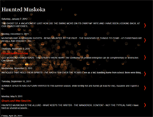 Tablet Screenshot of hauntedmuskoka.blogspot.com