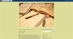 Desktop Screenshot of homeschoolcrumbs.blogspot.com