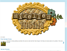 Tablet Screenshot of mikellesmeals.blogspot.com