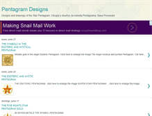 Tablet Screenshot of pentagram-designs.blogspot.com