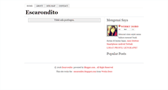 Desktop Screenshot of escarondito.blogspot.com