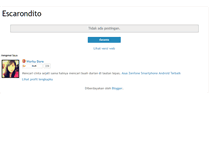 Tablet Screenshot of escarondito.blogspot.com